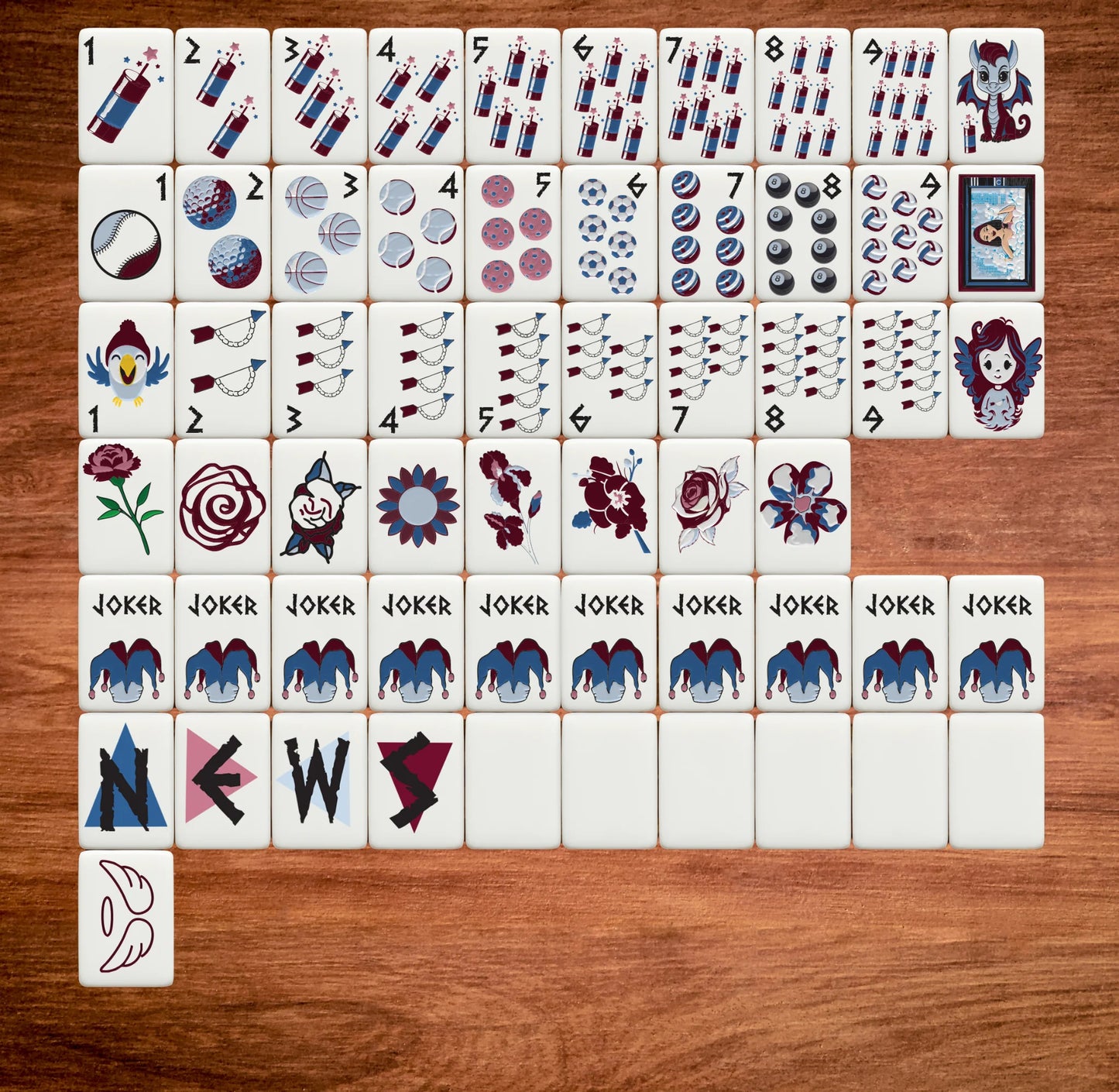 Sorority Mahjong Tiles