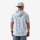 Burlebo Short Sleeve Performance Hoodie - White Camo