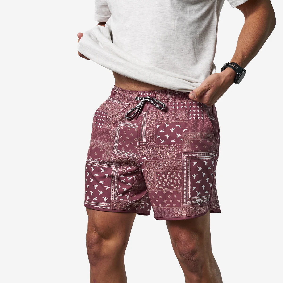 Burlebo Paisley Duck Swim Trunks