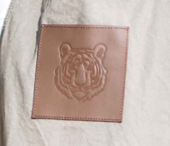 Leather Embossed Tiger Apron