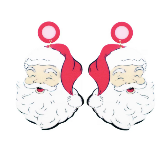 HoHoHo Santa Earrings