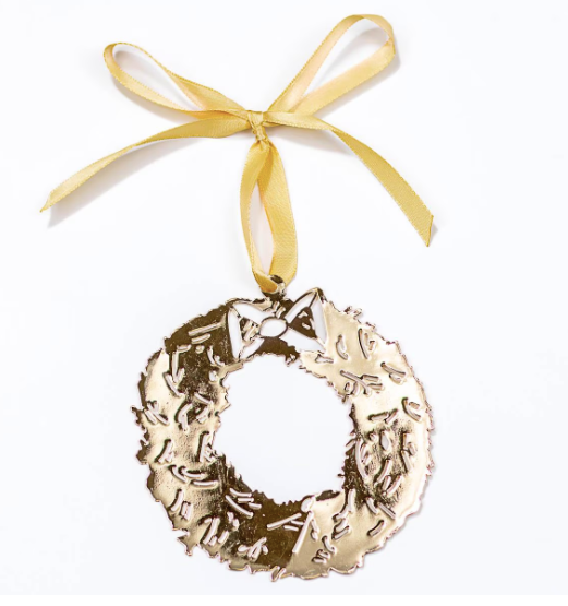 Wreath Ornament Gold