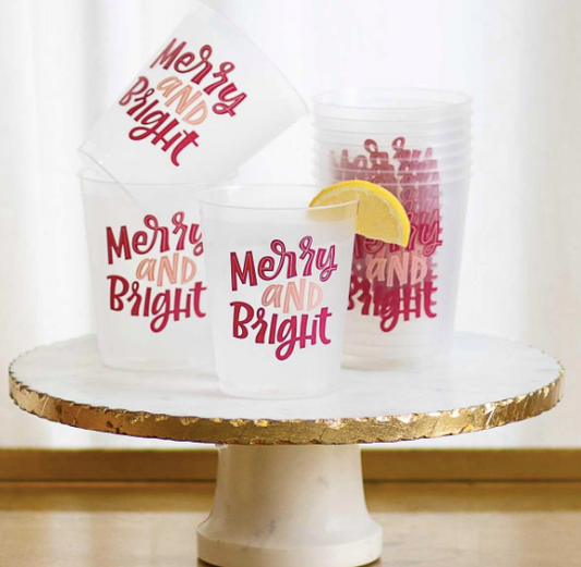 Merry and Bright Party Cups (Set of 10)