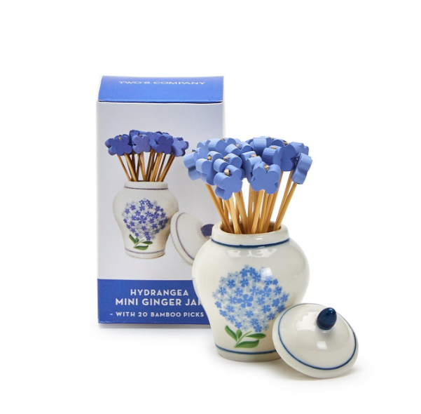 Mini Hydrangea Jar with Picks