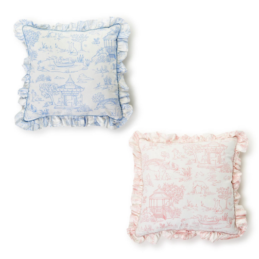 Baby Animal Toile Pillow