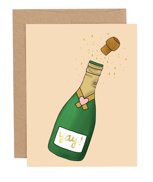 Yay Champagne Card