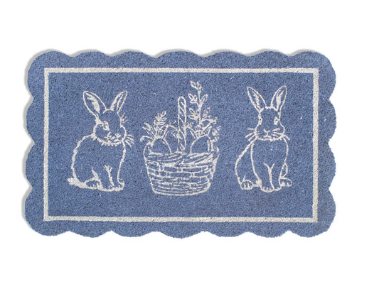 Bunny Scallop Coir Doormat