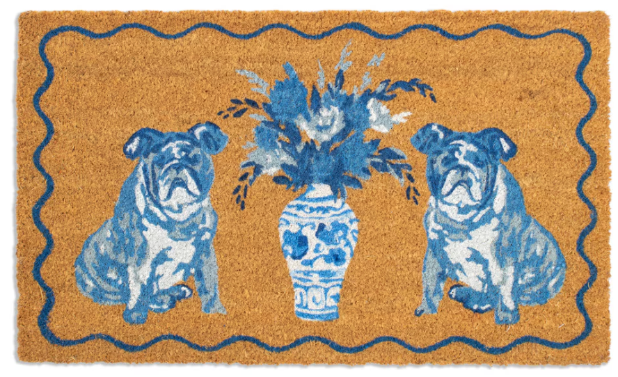 Callie Bulldog Coir Doormat