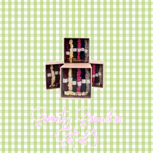 Sorority Scrunchie Set of 3