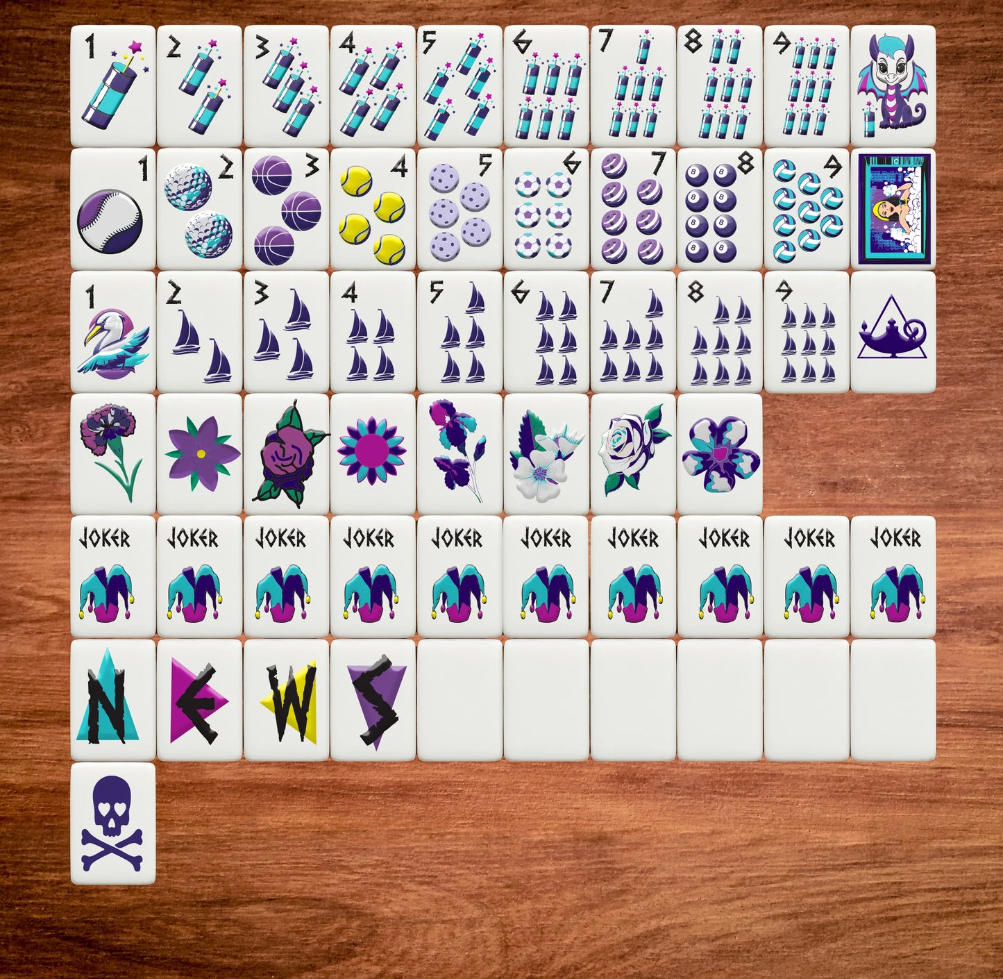 Sorority Mahjong Tiles