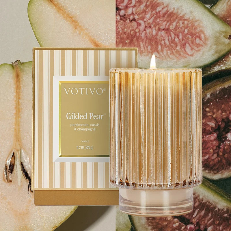 Gilded Pear Candle
