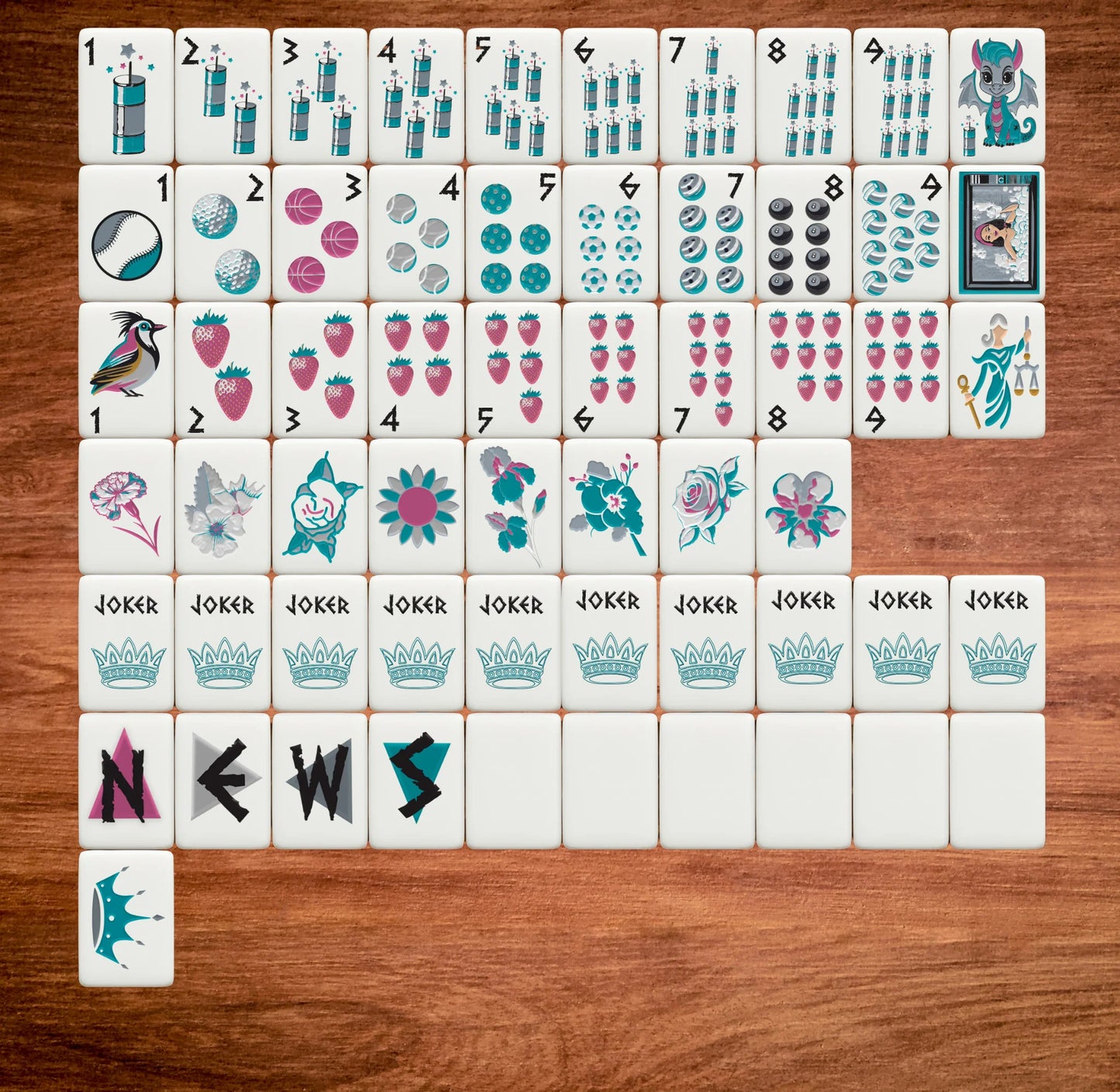 Sorority Mahjong Tiles