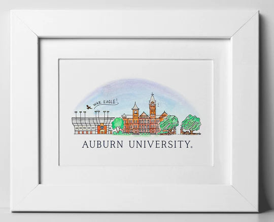 Auburn Skyline 8 x 10 Prints