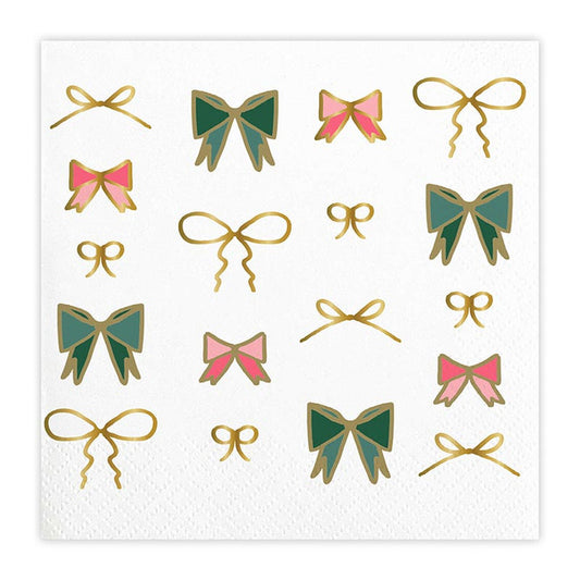Knots and Bows Beverage Napkins - 20 ct