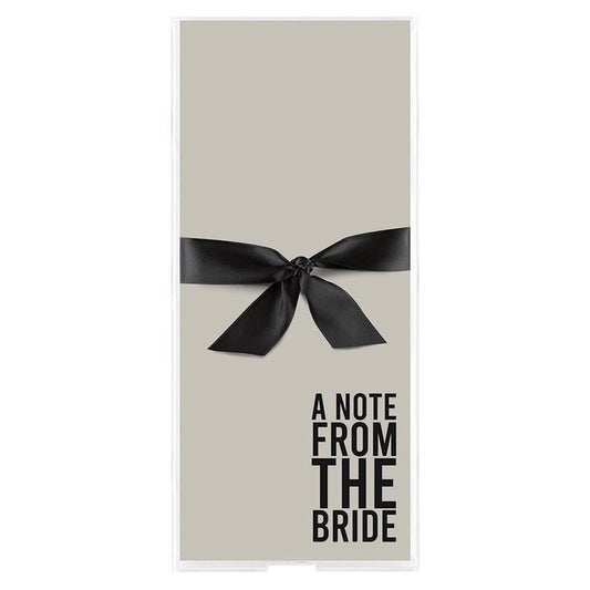 "A Note From the Bride" Notepad with Acrylic Tray