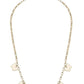 Canvas Butterfly Drip Necklace in Shiny Gold