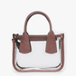 M2225CR Stacey Clear Satchel w/ Inner Bag: Mauve