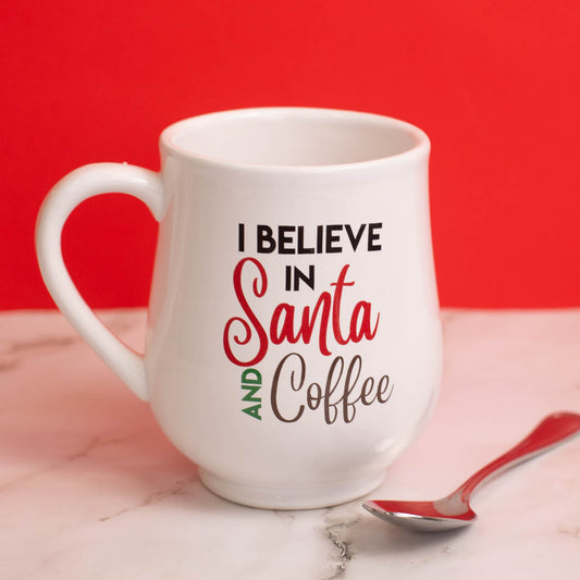 I Believe in Santa Coffee Mug 18 oz