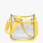 M2168CR Posie Clear Crossbody w/ Vegan Leather: Sand