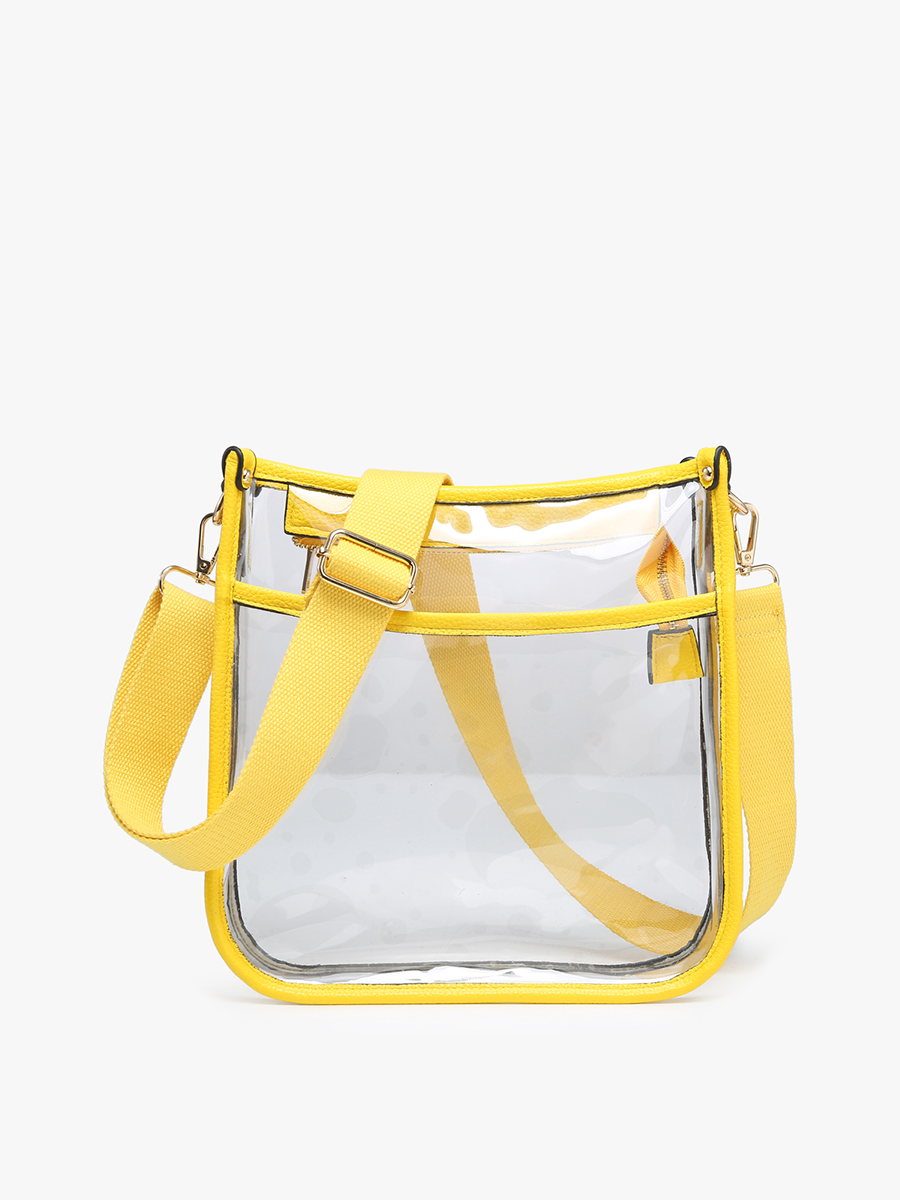 M2168CR Posie Clear Crossbody w/ Vegan Leather: Sand
