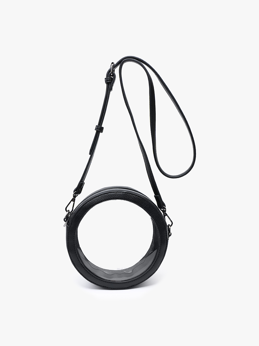 M2440CR Clear Circular Women's Crossbody Bag: Navy