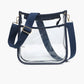 M2168CR Posie Clear Crossbody w/ Vegan Leather: Sand