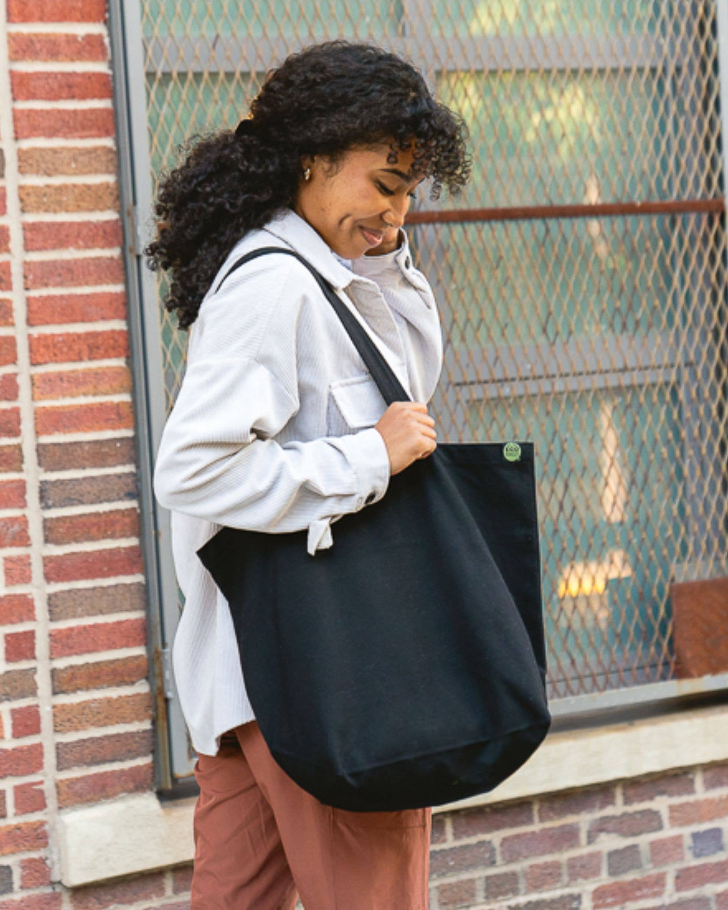 Recycled Cotton Large Gusset Tote: Natural