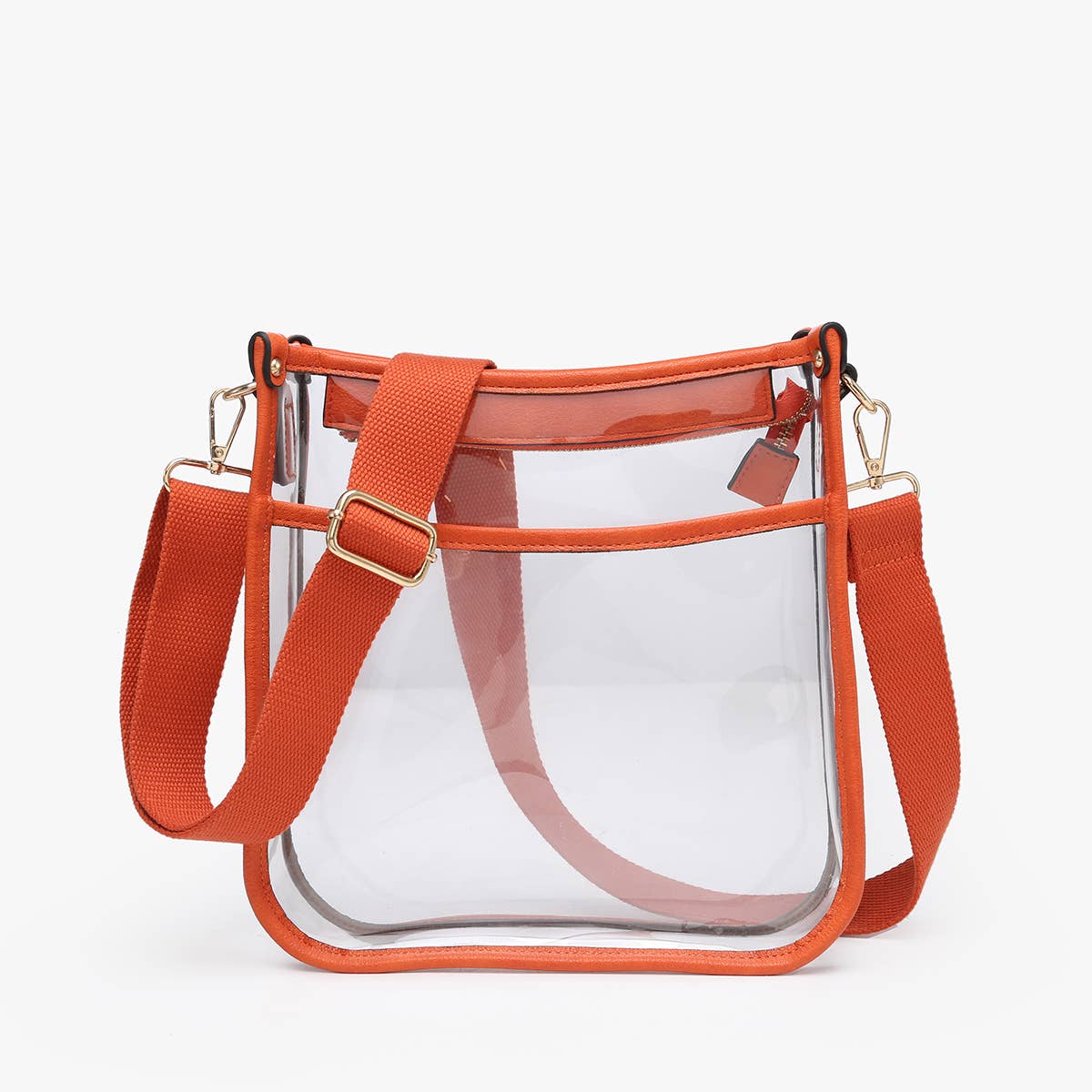 M2168CR Posie Clear Crossbody w/ Vegan Leather: Sand