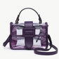 M2728 Toni Clear Flapover Crossbody Bag: Black
