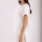 P. CILL Butter Modal Short Sleeve Dress: Navy / XS