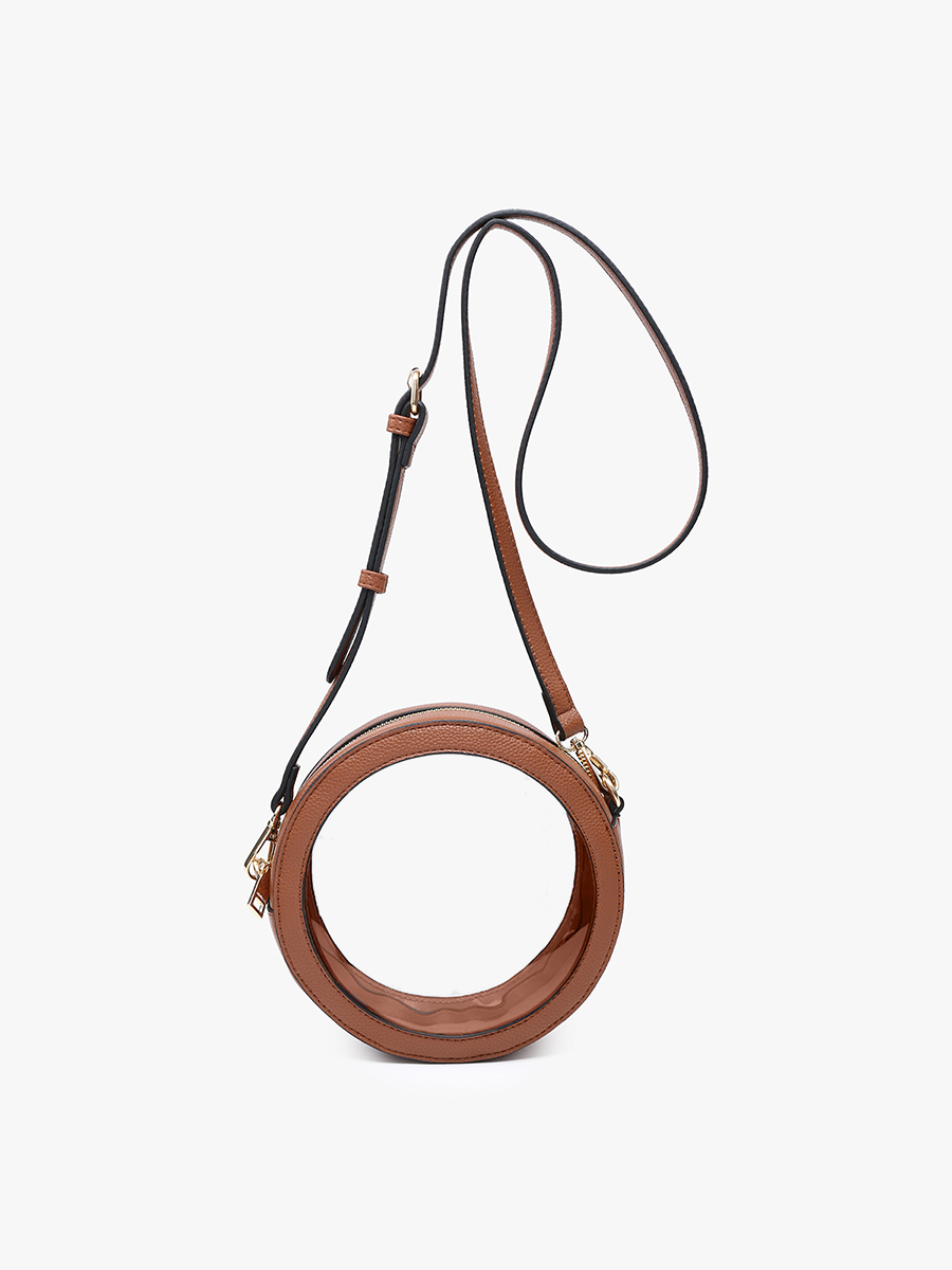 M2440CR Clear Circular Women's Crossbody Bag: Navy