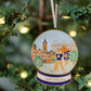 Enamel Auburn University Snow Globe Ornament, Christmas