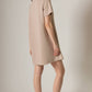 P. CILL Butter Modal Short Sleeve Dress: Navy / L
