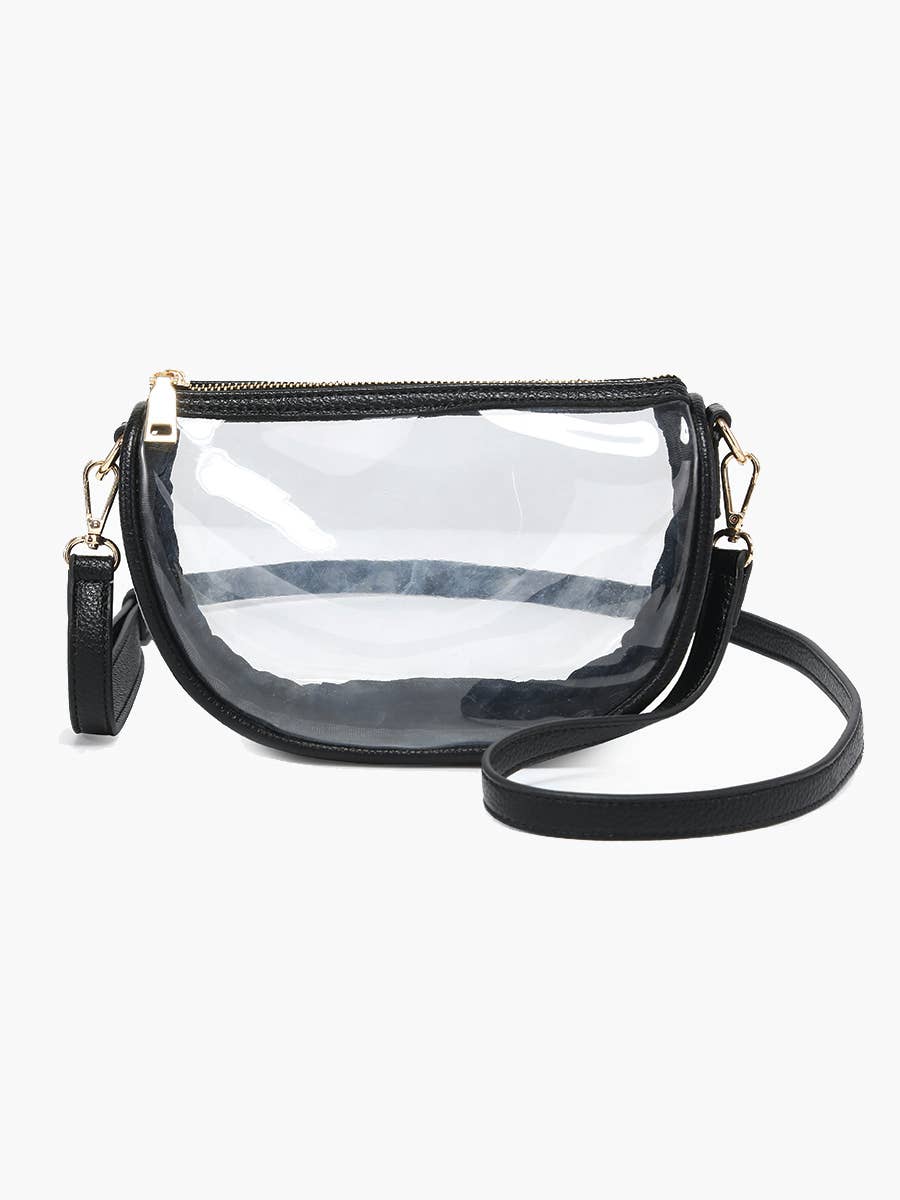 M2729 Peyton Clear Banana Crossbody Bag: Orange