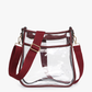 M2168CR Posie Clear Crossbody w/ Vegan Leather: Sand
