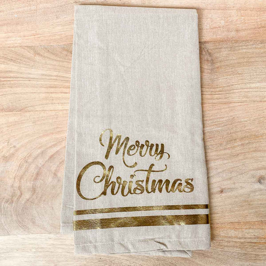 Glamour Merry Christmas Hand Towel