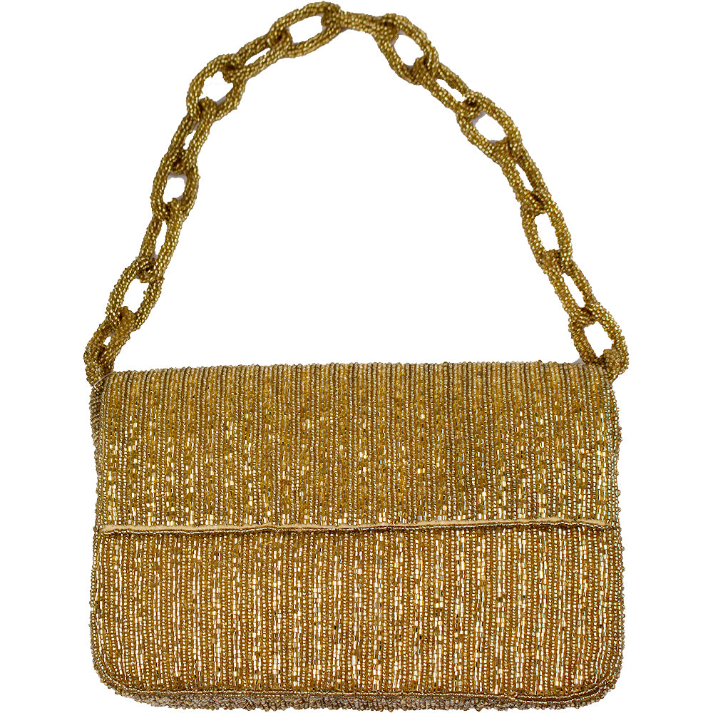 Gold Chained Shoulder Bag
