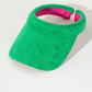 Green Sol Terrycloth Visor