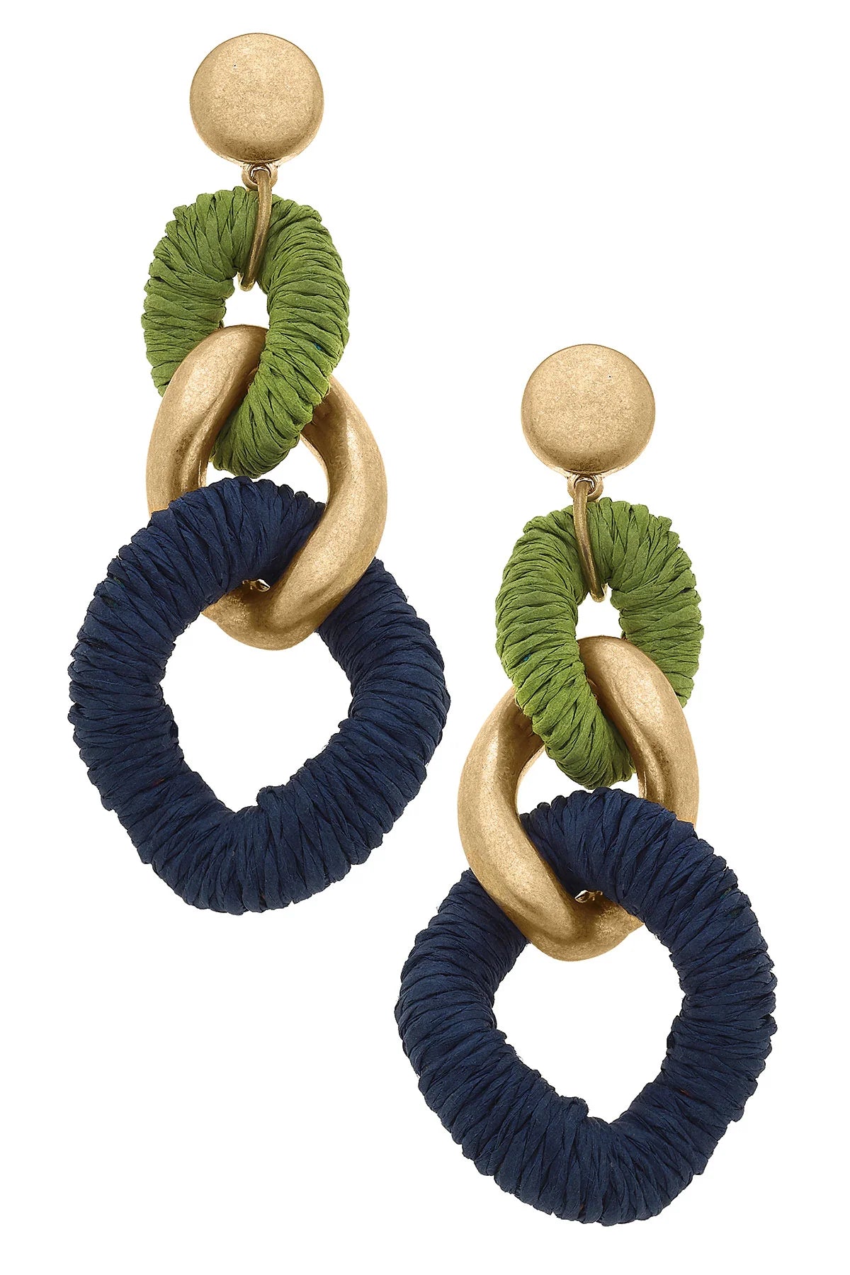 Mykonos Raffia Statement Earrings