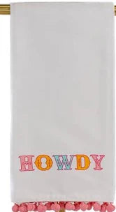 The Royal Standard Howdy Friends Pom Pom Hand Towel
