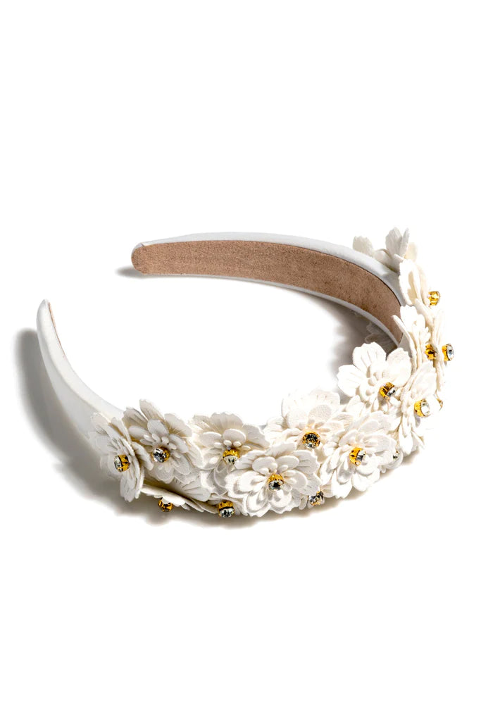 Ivory Flower Embellished Headband