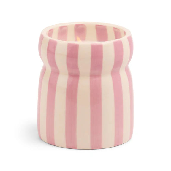 Cabana Striped Candle - Grecian Sand