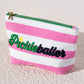Pink Pickleballer Zip Pouch