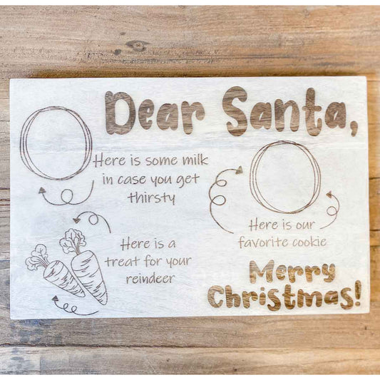 Illustrated Santa Serving Board