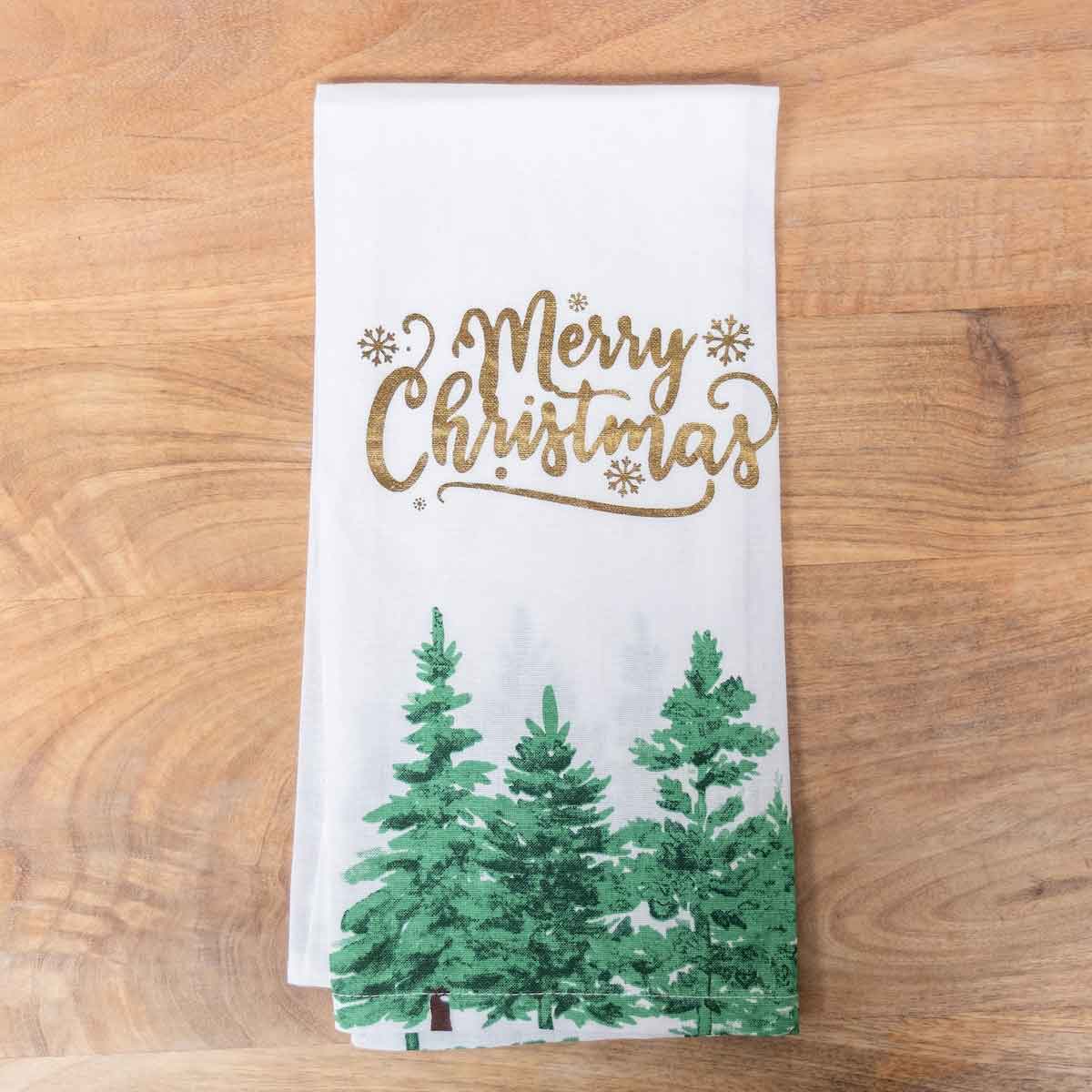 Glamour Christmas Trees Hand Towel