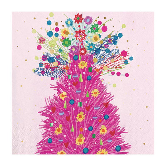 Colorful Tree Beverage Napkins - 20 ct