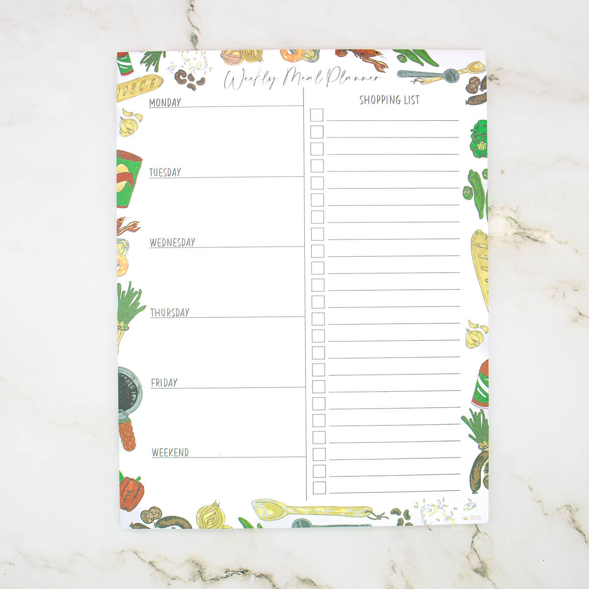 Kitchen Flavors Weekly Meal Planner