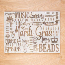 Mardi Gras Traditions Serving Board