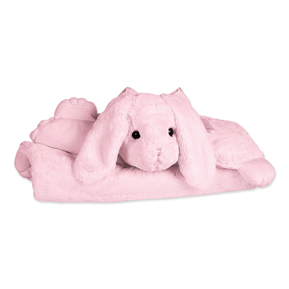 Pink Bunny Belly Blanket