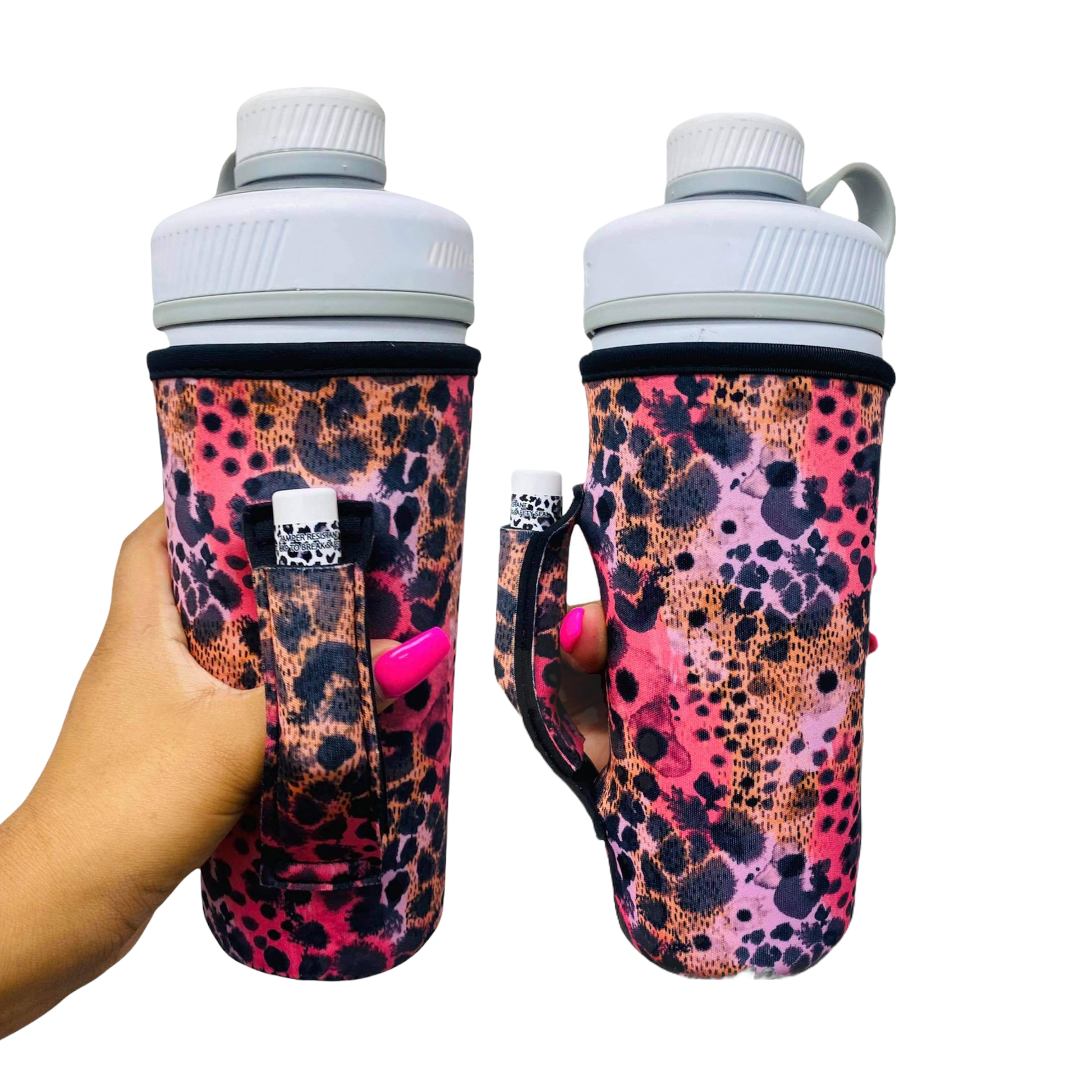 Blushing Leopard - 30-40 oz Tumbler Handler ™ w/ Strap – Dixie